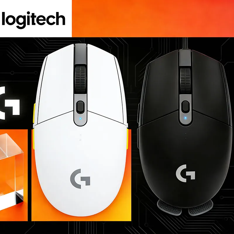 

Беспроводная мышь Logitech G305, легкая, 12000 DPI, высокая чувствительность, подходит для PUBG, LOL, казуальных игр, настольных ПК и ноутбуков