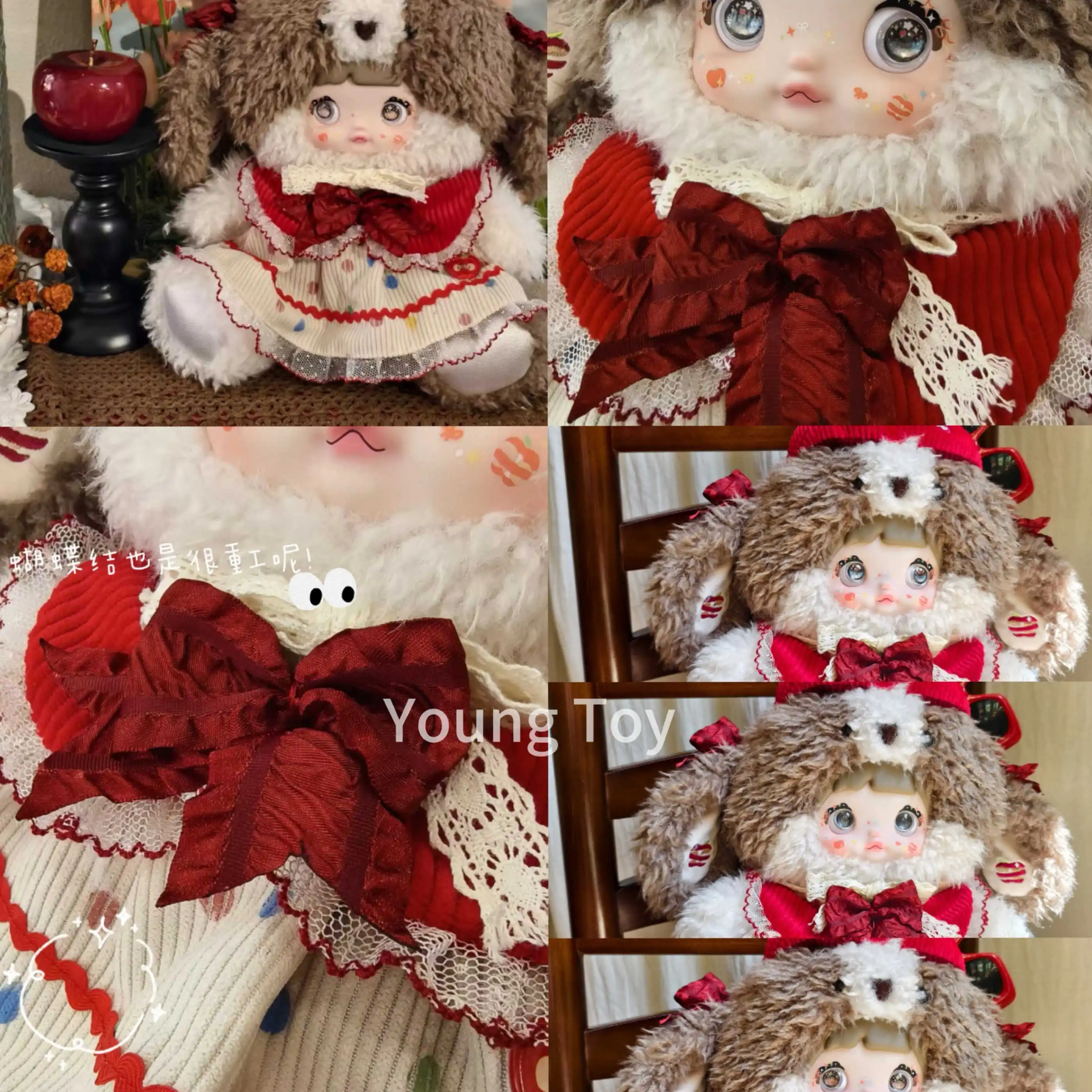 Novo nommi 400% mordida em apple vinil grande boneca elevador de pelúcia coelho boneca coleção decoração do quarto edição limitada presente