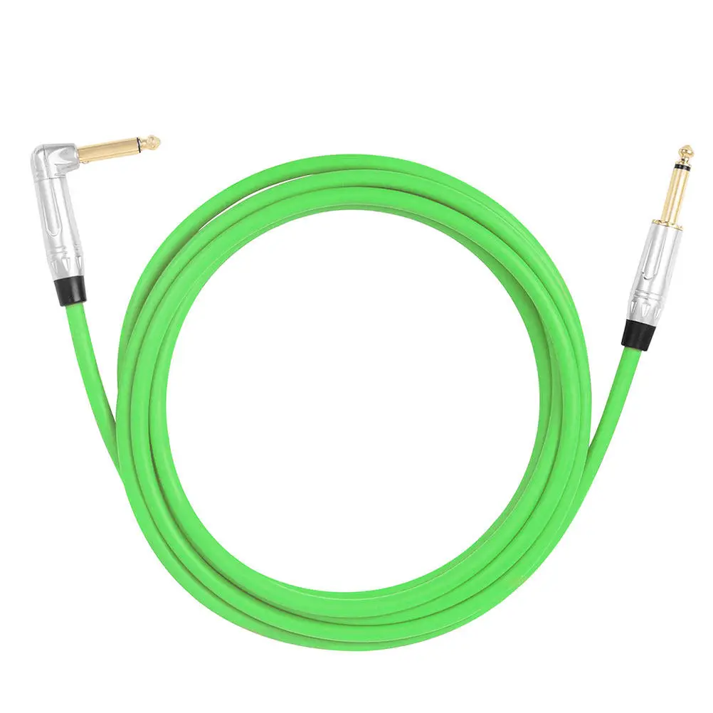 Heavy Duty Guitar Cable 6.35mm with Advanced Noise Reduction Technology Long Length Flexible Cord for Studio Stage Performance