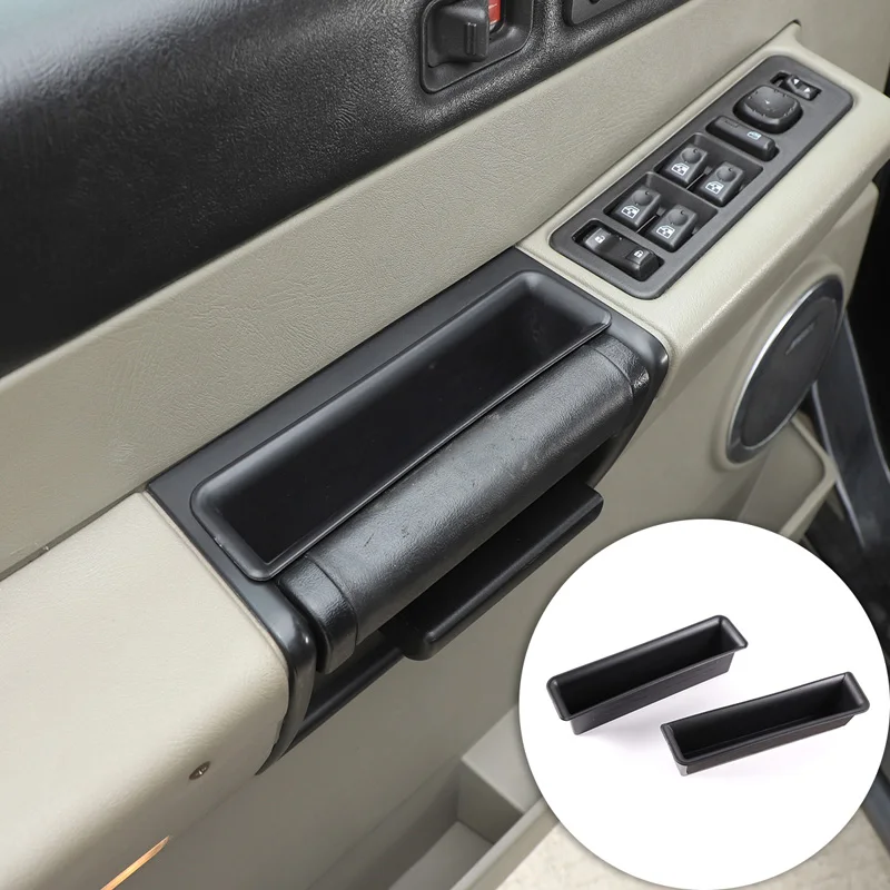 

For Hummer H2 2003-2007 2 Pieces ABS Black Door Handle Storage Box Armrest Box Car Styling Car Interior Accessories