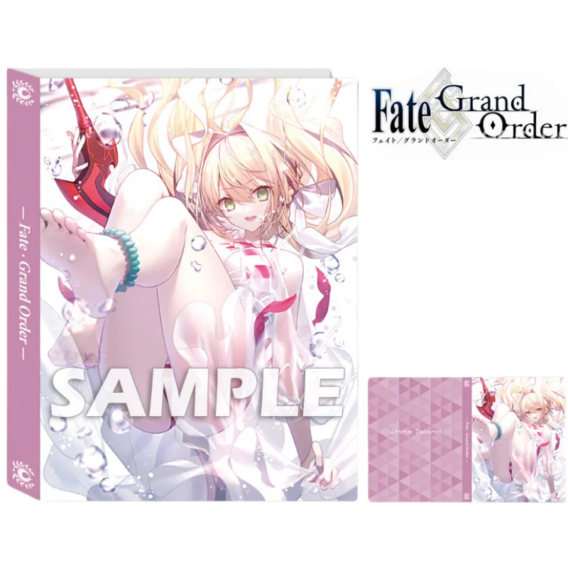 80Pcs Anime Cards Book Fate Grand Order FGO Nero Claudius Anime Game Characters Collection Cards Protective Cover Folder Album