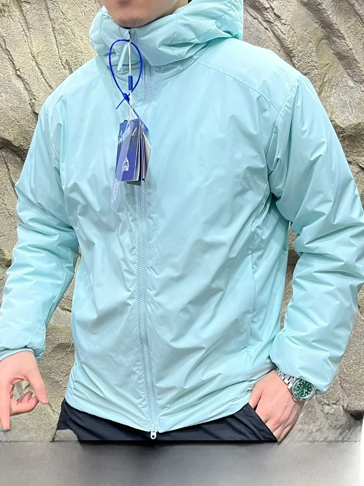 

Upaded P Cotton Lightweight Autumn Winter Hooded Casual Outdoor Couples Cotton Jaet Stand Fit Long Sve CleanFit