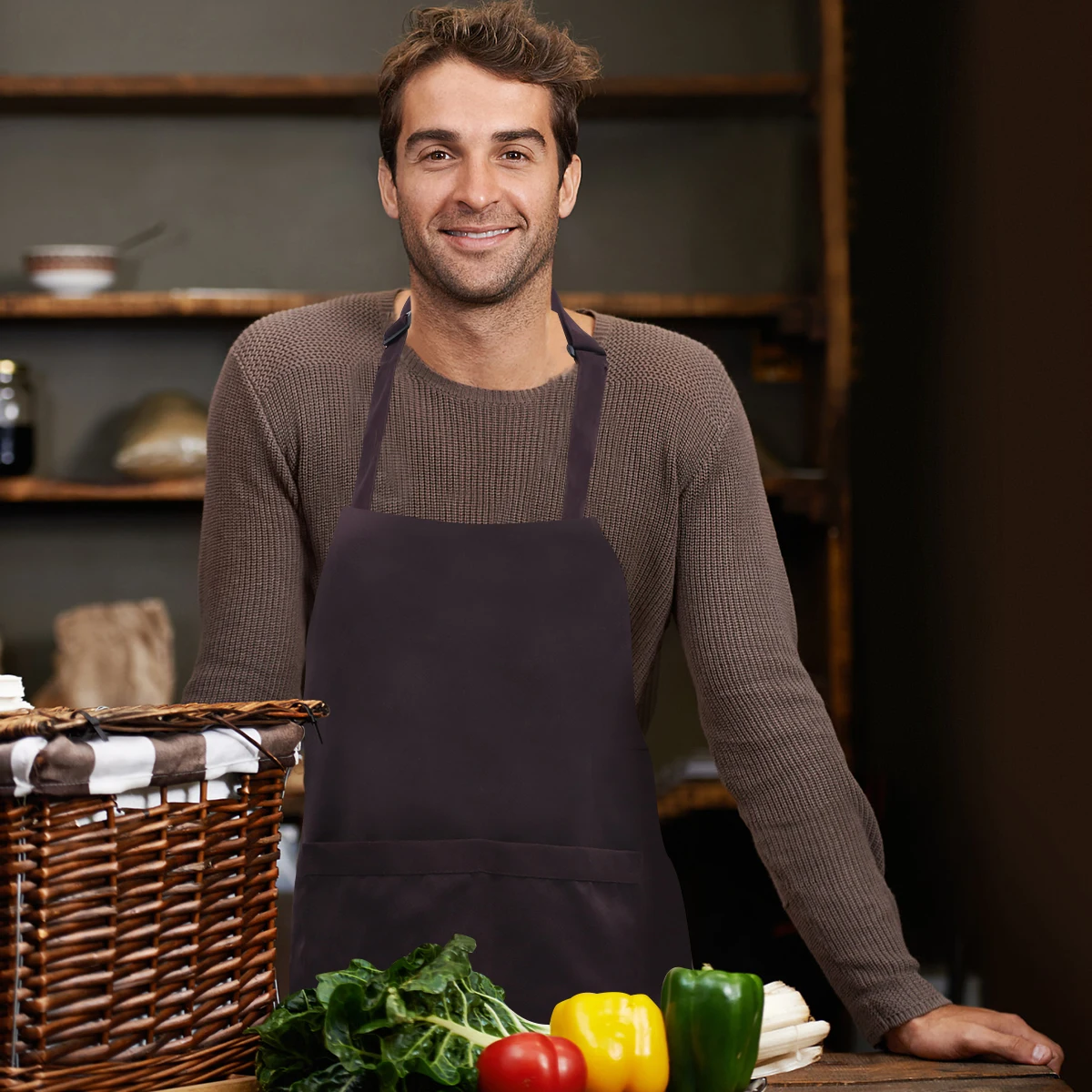

Waterproof Dust-Proof Apron Cooking Coffee Salon Home Kitchen Hairdressing Protective Wear Stylish Workwear Gift Clothes
