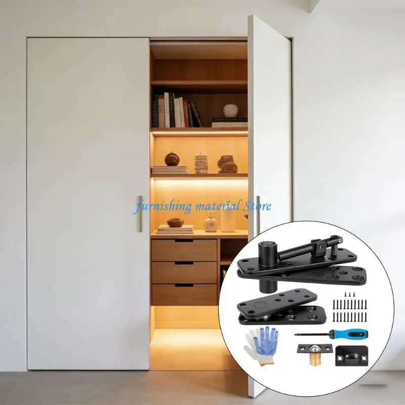 Y5GD Strong 360 Degree turn Concealed Entry Hardware Set For Wooden And Aluminum Structure Entrances With 570Lbs Capacity