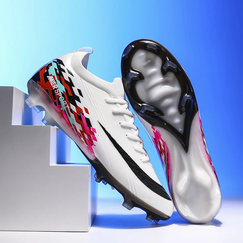 

2025 Football Shoes AG/TF Mens Football Field Boots Chuteira Campo Grass Society Training Football Shoes Outdoor Quality Profess