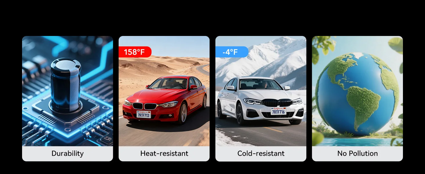 REDTIGER F7N TOUCH 4K Dashcam Starvis 2 IMX675 5,8 GHz WLAN Autokamera für Nachtsicht WDR von vorne und hinten – Detail 8