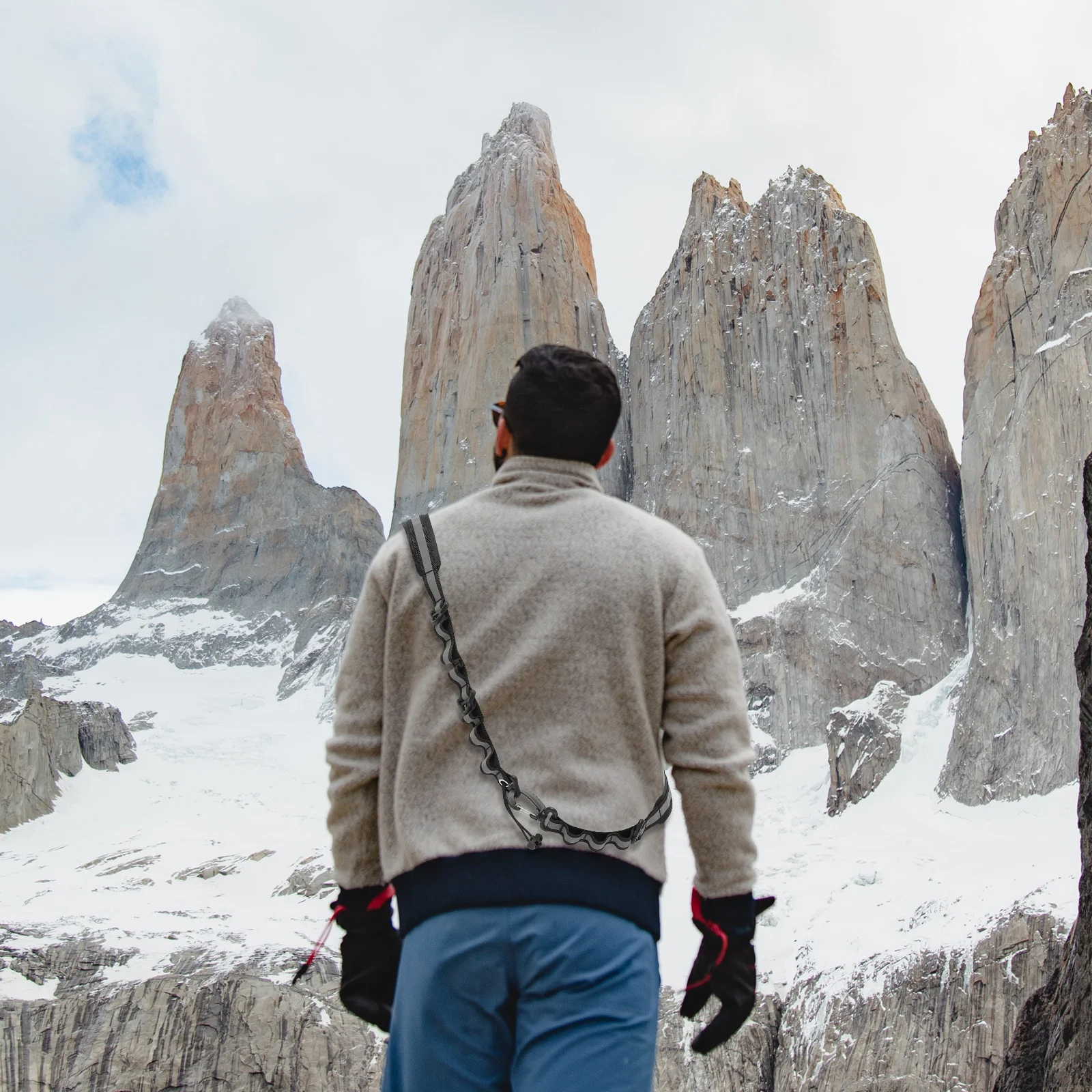 

Adjustable Hanging Storage Belt For Hiking Mountaineering Camping Outdoor Gear Reflective Wear Resistant Lightweight Climbing