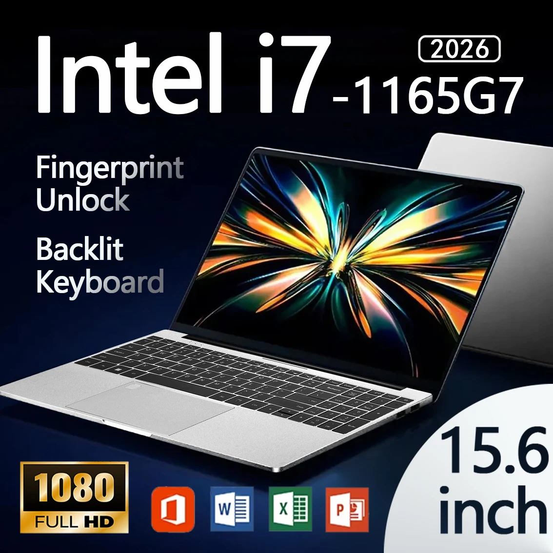 New Laptop Intel Core I7 1165G7 Windows 11 Pro 16GB RAM 1TB 2TB SSD Gaming Laptops 4K HD Office Pc Gamer Fingerprint Unlock