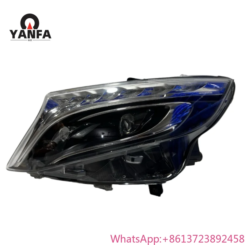 For For Mercedes-benz Vito W447 Original Headlight Lens 2016-2023 V-CLASS V250 V220D High LED Headlamp Tall Geometric Light