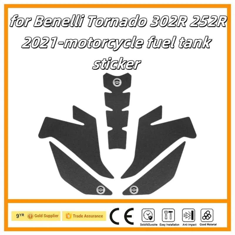 

Motorcycle Sticker Tank Non Slip Tank Traction Side Pad Protective Decal for Benelli Tornado 302R 252R 2021-new