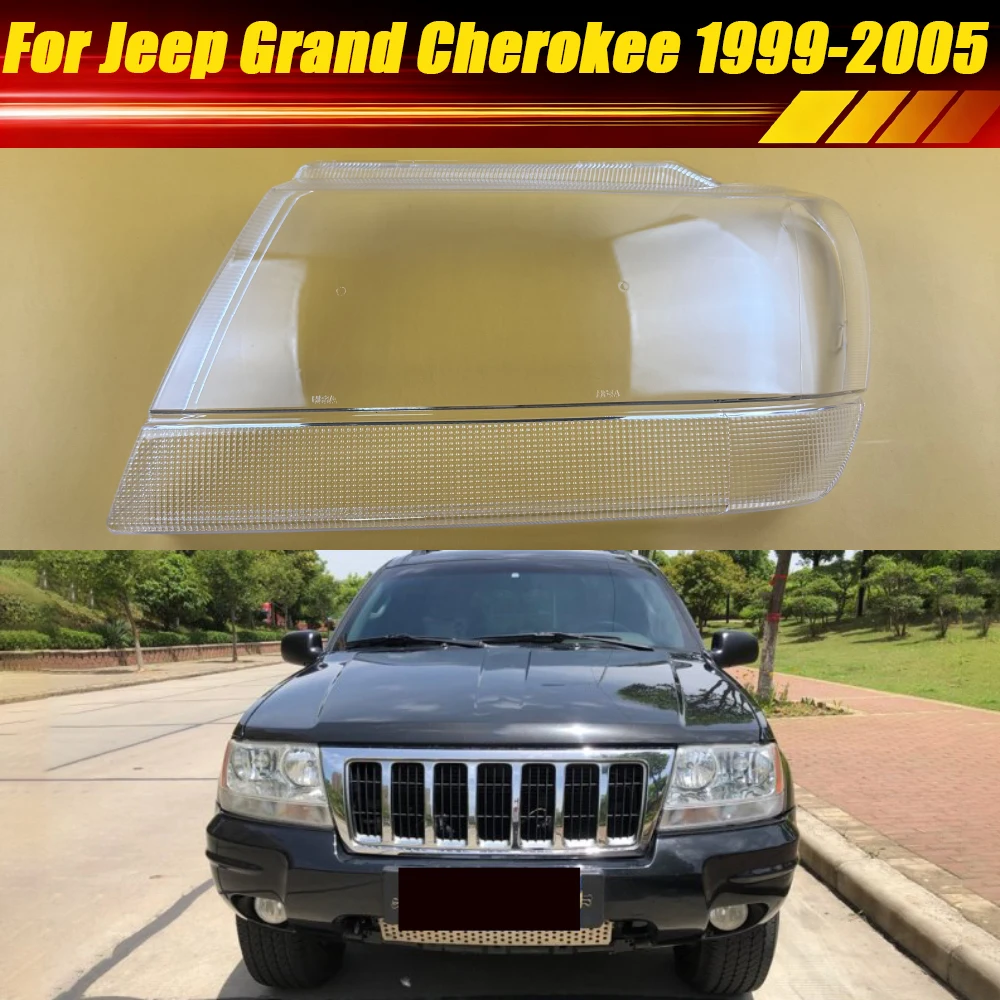 

For Jeep Grand Cherokee 1999 2000 2001 2002 2003 2004 2005 Headlamp Housing Lampshade Lamp Shell Headlight Lens Cover Plexiglass