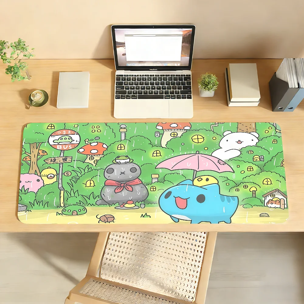 Pet B-Bugcat Capoo  Mouse Pad Non-slip Rubber Computer Mat Gamer Balance Decoracion Deskmat Laptop Office Large
