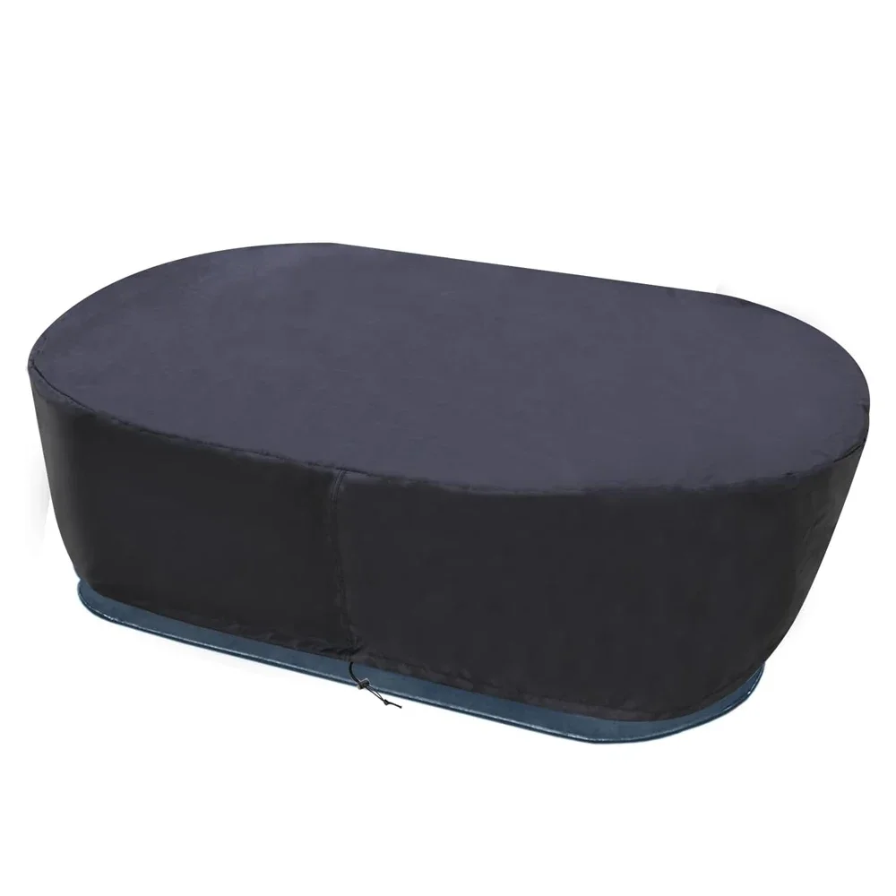 Black Stock Tank Cover Pool Waterproof Tank Cover 210D Heavy-duty Material Black Pool Cover Multiple Size Options