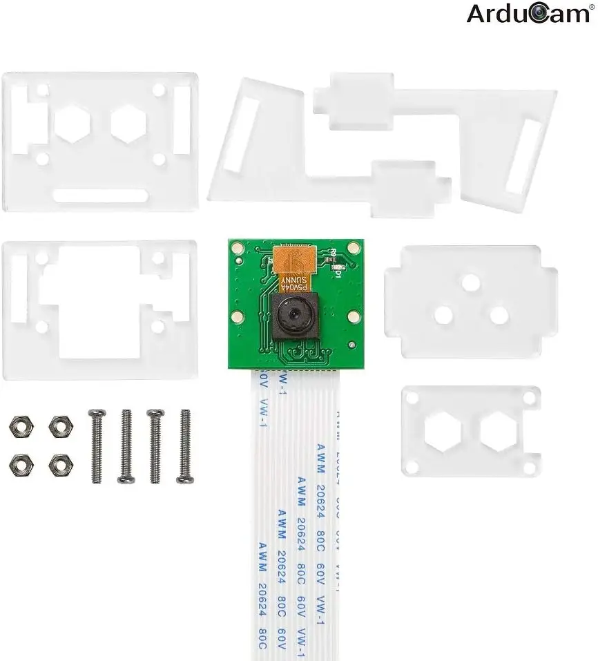 Fotocamera Arducam 5Mp per Raspberry Pi, modulo fotocamera 1080P Hd Ov5647 V1, per Pi5, Pi 4, Raspberry Pi 3, 3B + e altri A/B pertrustheat