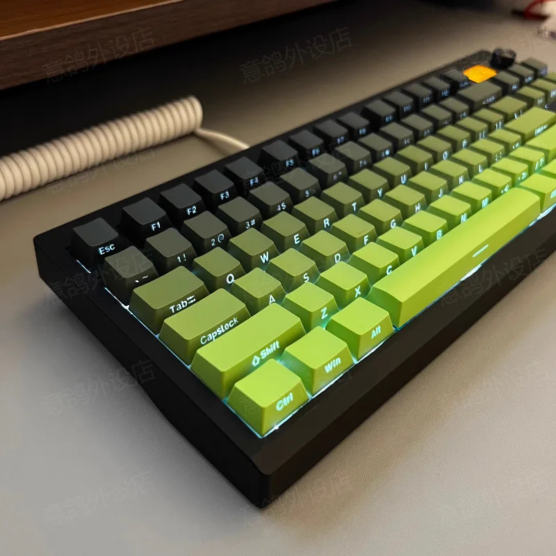 

Matcha Gradient Translucent PBT Keycaps Set for for Wooting for MADE68 for EZ63 for MU68 for MAD68 Magnetic Switch Keyboards