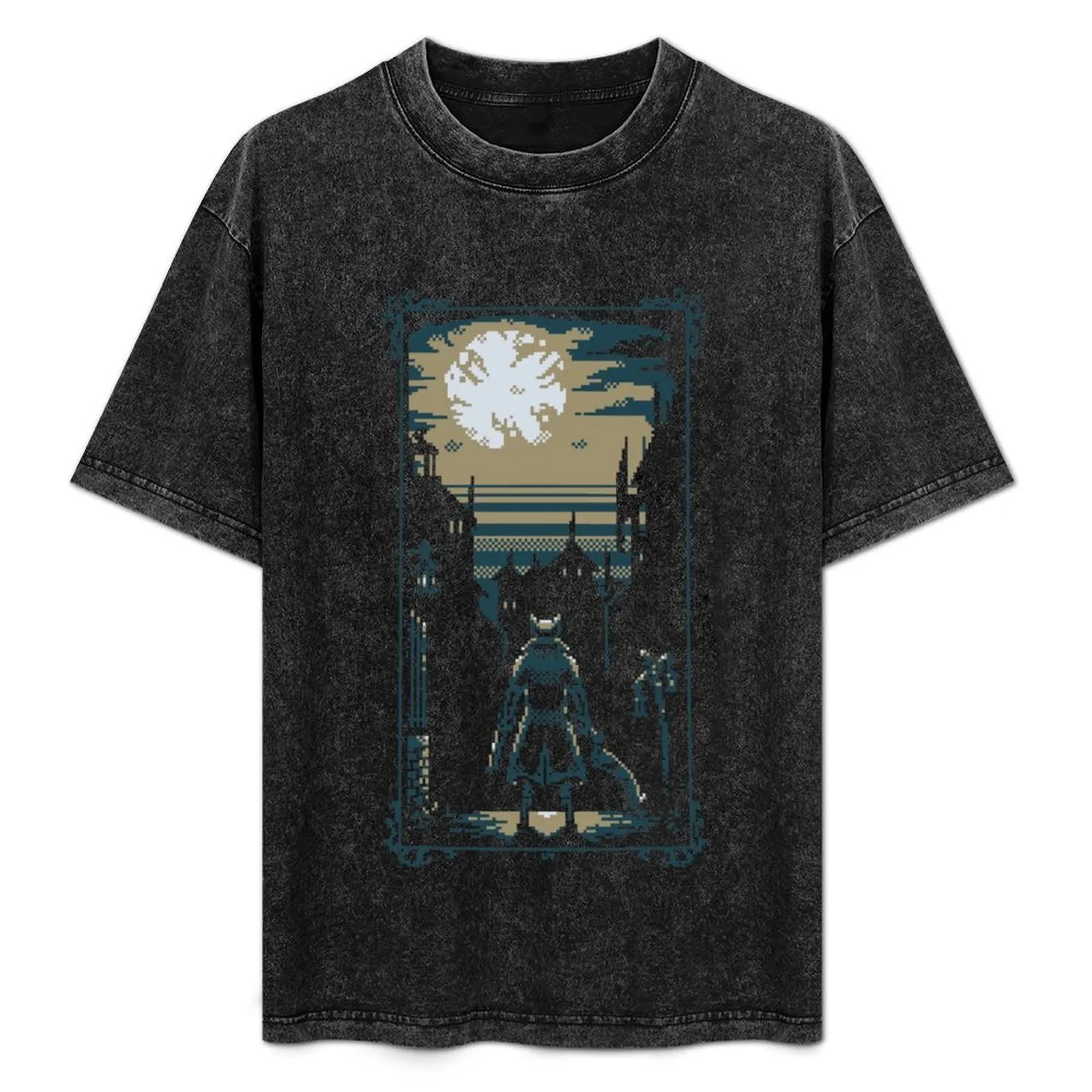 

Bloodborne PixelFrame T-Shirt Retro Style Print Casual Top