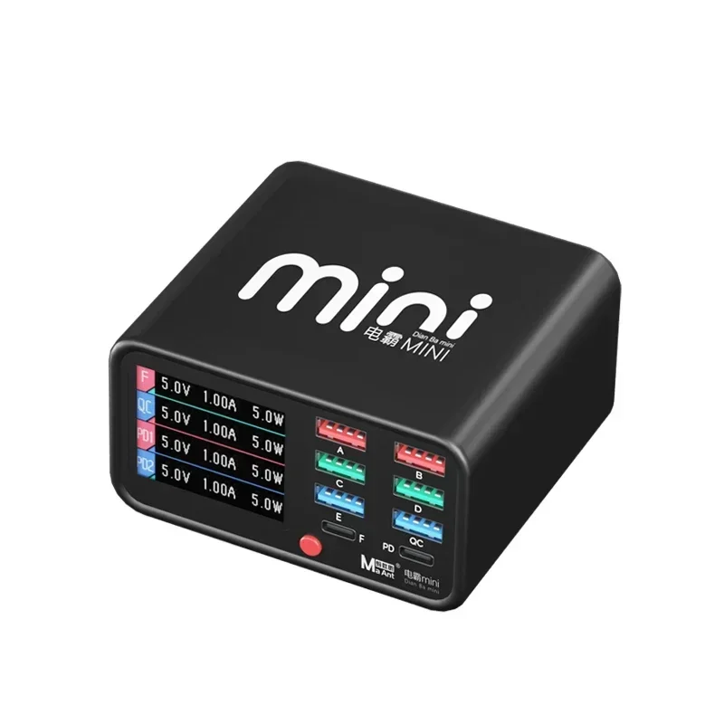 محطة شحن سطح المكتب الصغيرة MAant DianBa PD/QC 18 وات شحن سريع عالي السرعة لأجهزة متعددة هواتف iPhone Android المحمولة