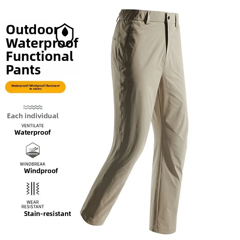 

Qui Dry Thin Hiking Pants Couple Sle Outdoor Leisure Trousers High Waist Straight Leg Japanese Sle Casual Pants for Youth