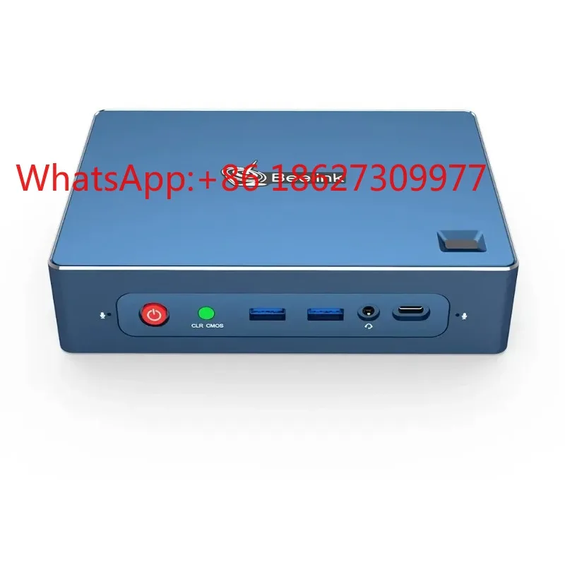 Mini Desktop Computer, With AMD R-7 3750H,support Quad Display Fingerprint Unlock Dual RJ45,mini Gaming Pc