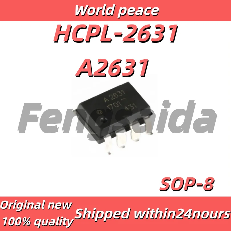 (1-10pcs)100% Brand new original A2631 HCPL-2631 HCPL2631 SOP8 SMD Optocoupler HCPL-2631SD Large Volume