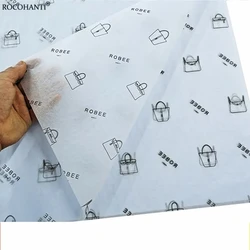 100Pcs Brand Logo Printed 17g Wrapping Paper , Customized Size Tissue Paper With Company Logo