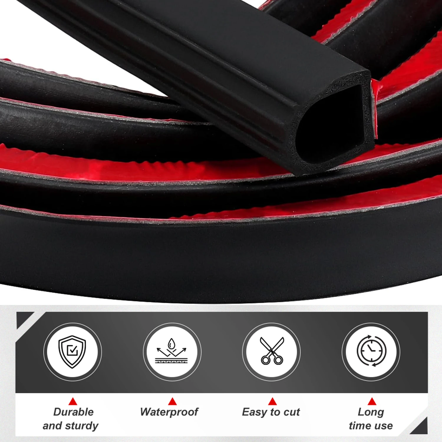 D Shape Door Rubber Seal Strip 1