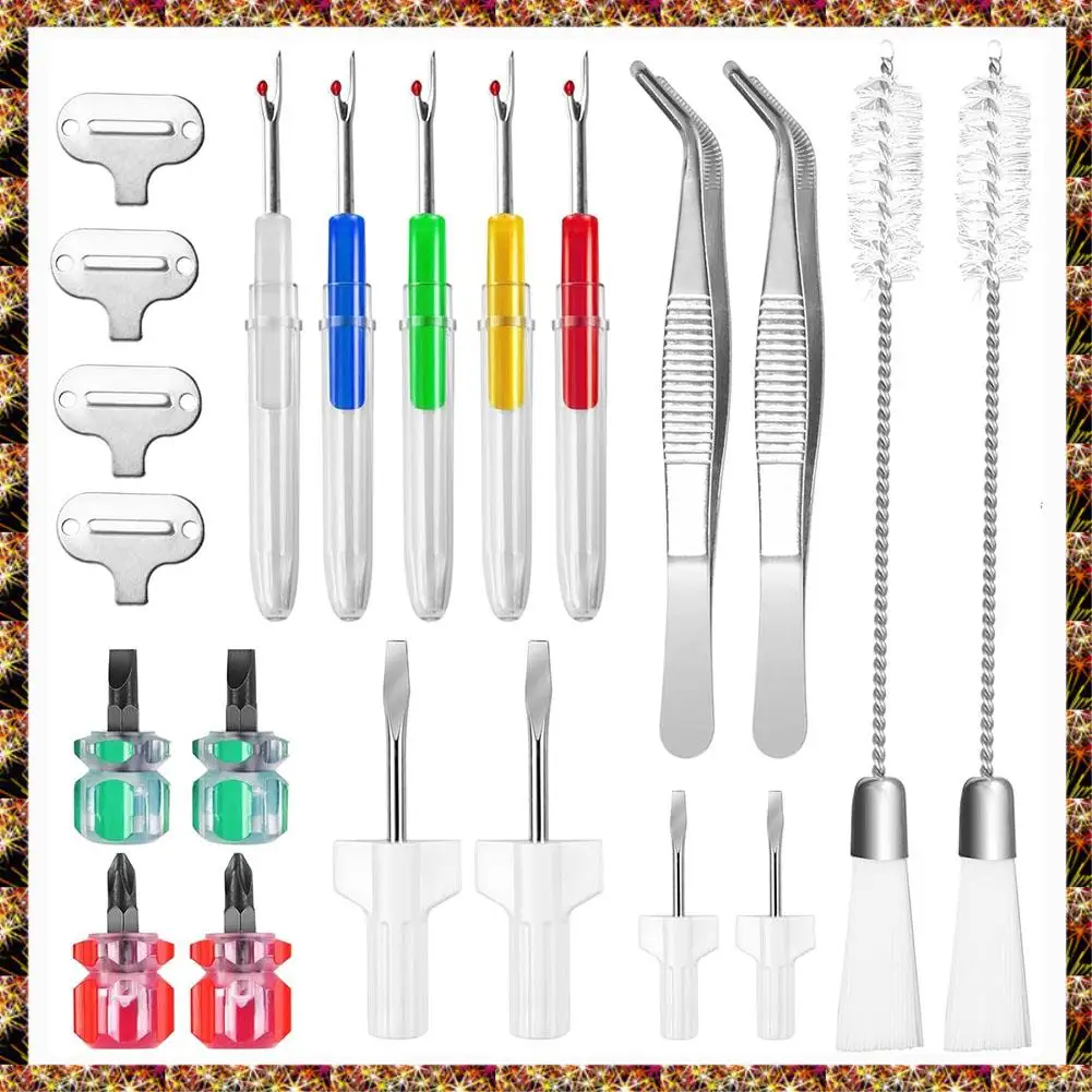 BTCL 21Pcs Sewing Machine Cleaning Tool Kit Different Size Screwdrivers Sewing Machine Repair Tools
