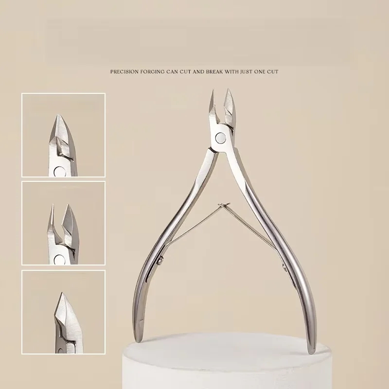 Kit removedor de pele morta de aço inoxidável, esfoliante de unhas, esfoliante de unhas, família profissional de ferramentas de tesoura de pele morta