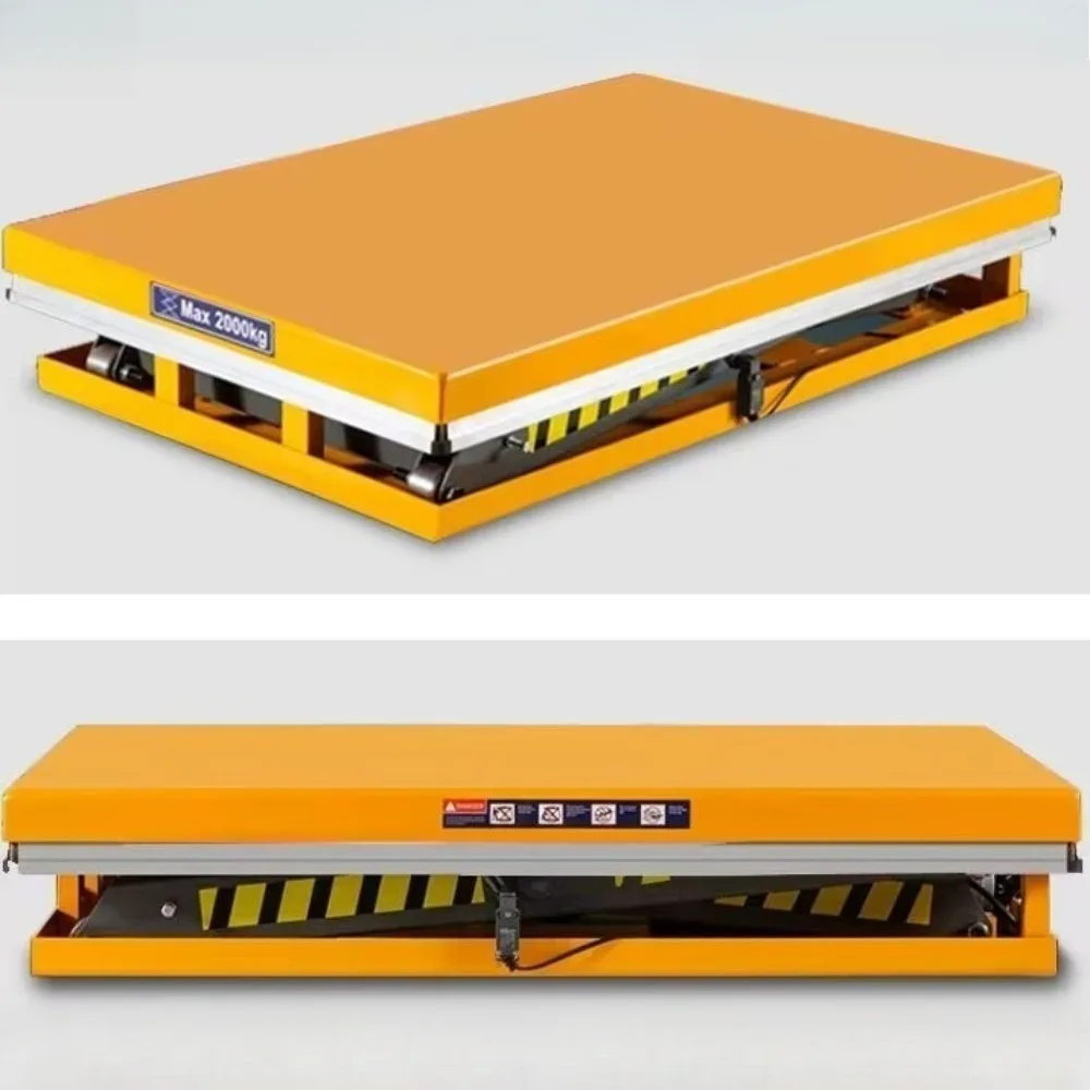 Small Electric Scissor Lift Table Fixed Mobile Lifting Platform Cargo Elevator for Material Handling