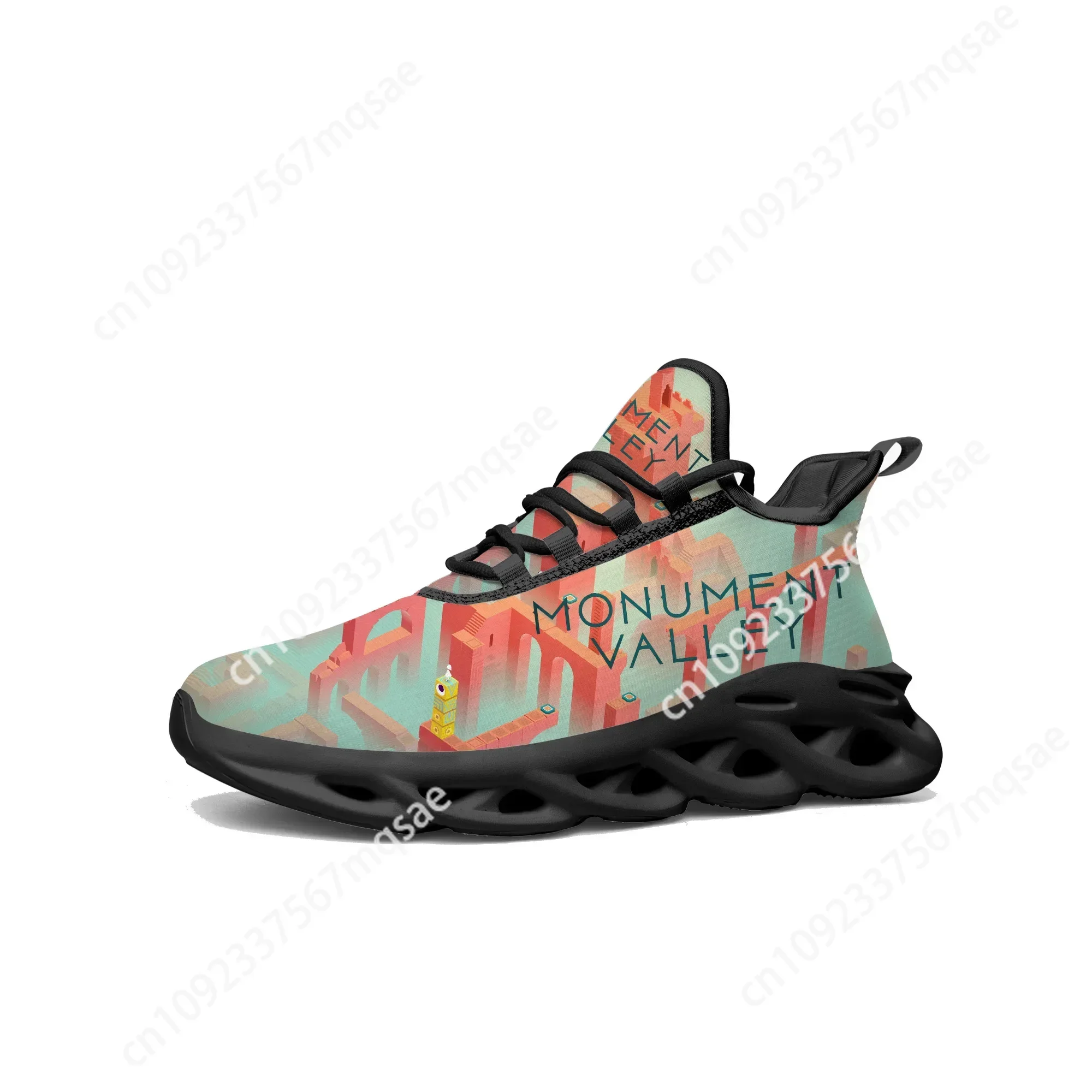 

Monument Valley Fuse Sneakers Hot Cartoon Game Mens Womens Teenager Sports Running Shoes High Quality Tailor Made Lace Up Shoes