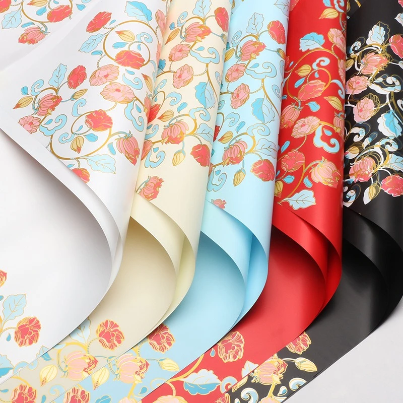 Grape Blossom Packaging Paper DIY Valentine's Day Gift Bouquet Decoration Material Birthday Party Decoration Waterproof Wrapper