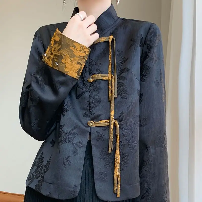 Mom Spring Clothes Chinese Top Women's Clothing 2026 New Coat Middle-Aged And Elderly Spring And Autumn National Style Thin Coat