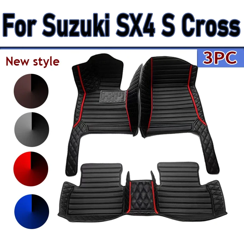 

Автомобильные коврики на заказ для Suzuki SX4 S Cross 2020 2021 2022, автомобильные роскошные кожаные коврики с полным покрытием для мужчин и женщин