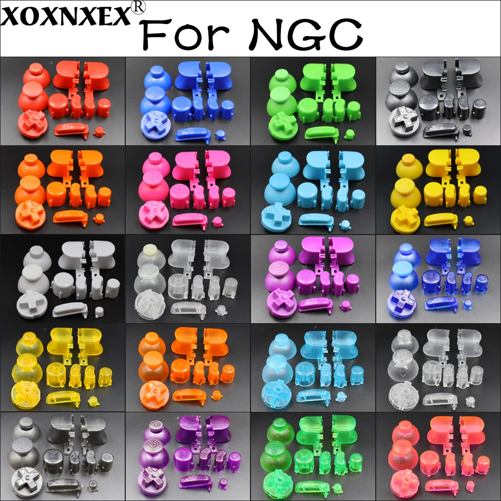 

Для контроллера NGC для Gamecube, полный набор 3D-кнопков, колпачки D-прокладки, включение и выключение, кнопки L R ABXY Z