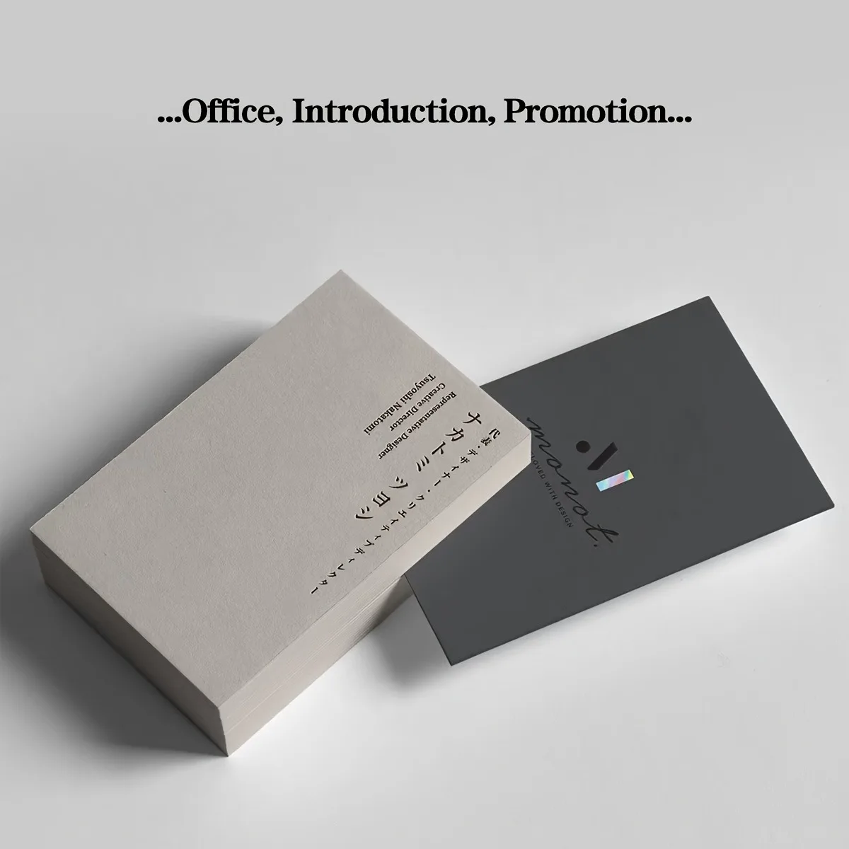 9*5.4cm Right Angle Custom Business Cards Double Sided Printing 300g Free Design Personalized Logo Text For Company