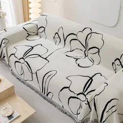 Fashion Floral Sofa Cover Chenille Sofa Blanket Modern Couch Towel for Living Room Decor Universal Sofa Slipcover 1/2/3/4Seat