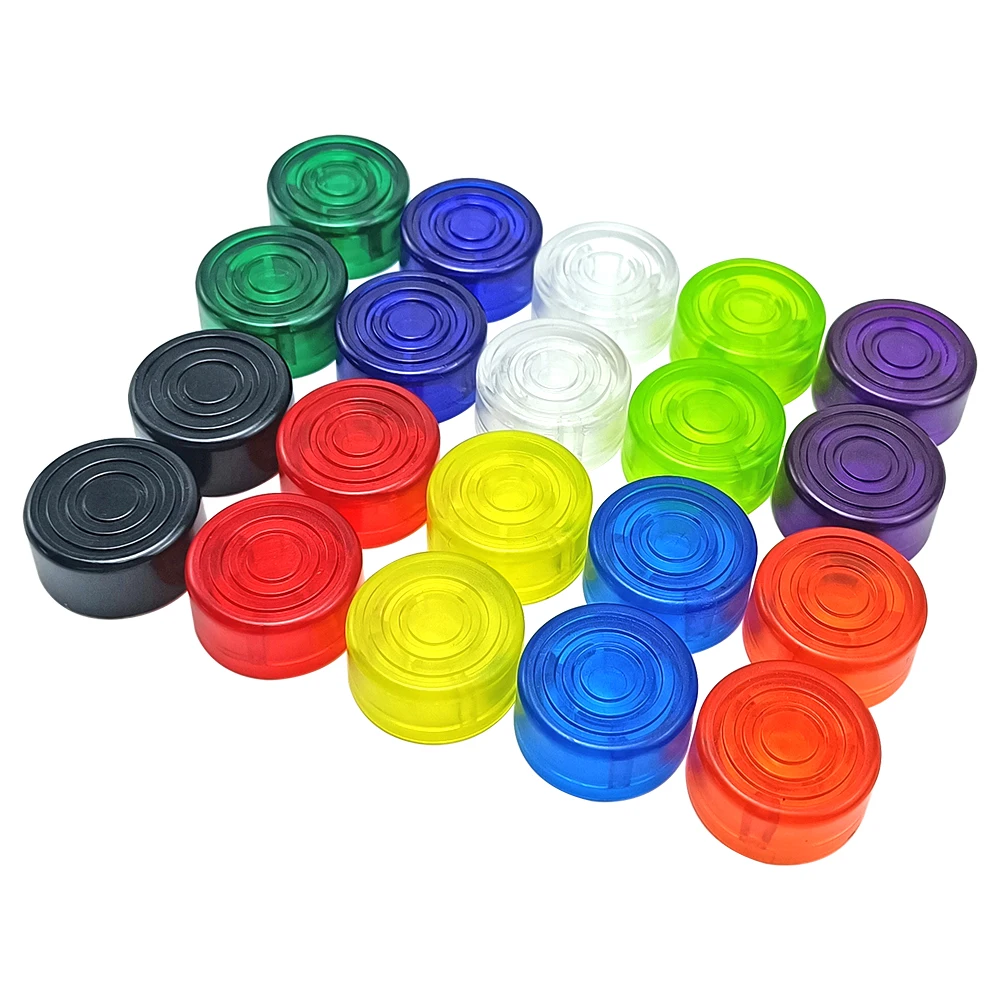 20PCS Footswitch Topper Guitar Pedal Topper Multi Color Pedal Button Caps Guitar Pedal Stomp Knobs for Pedal Board