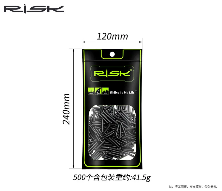RISK 20pcs Ultralight Bike Shifter Inner Cable Tips Wire End Cap Brake Cable Tips Crimps Heat Shrink Bicycle Cable End Caps