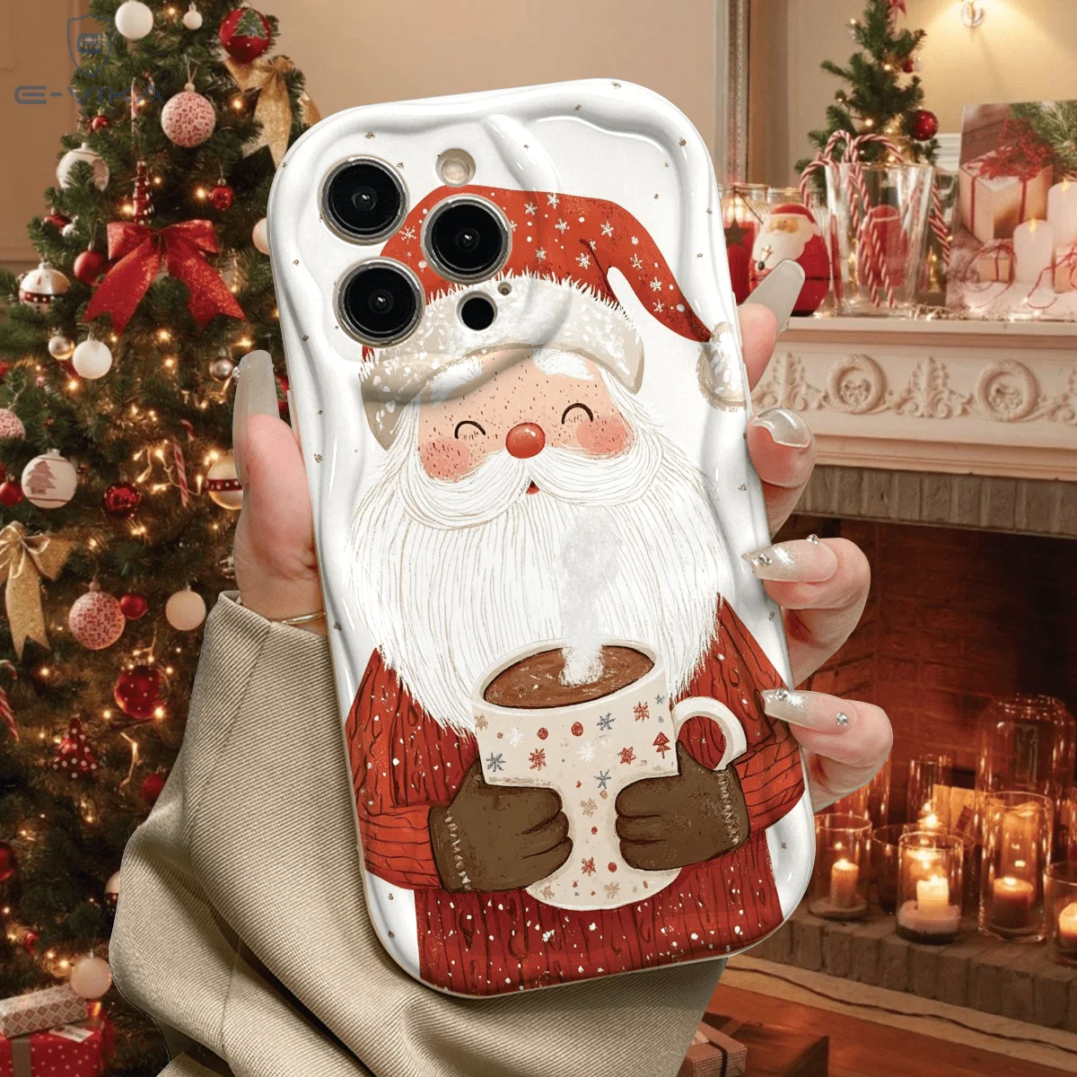 Cute Santa Claus Hot Silicone Phone Case For Samsung Galaxy A56 S25 Ultra S26 S24 Plus A55 A57 A36 A15 A17 A37 A07 A06 A27 Cover