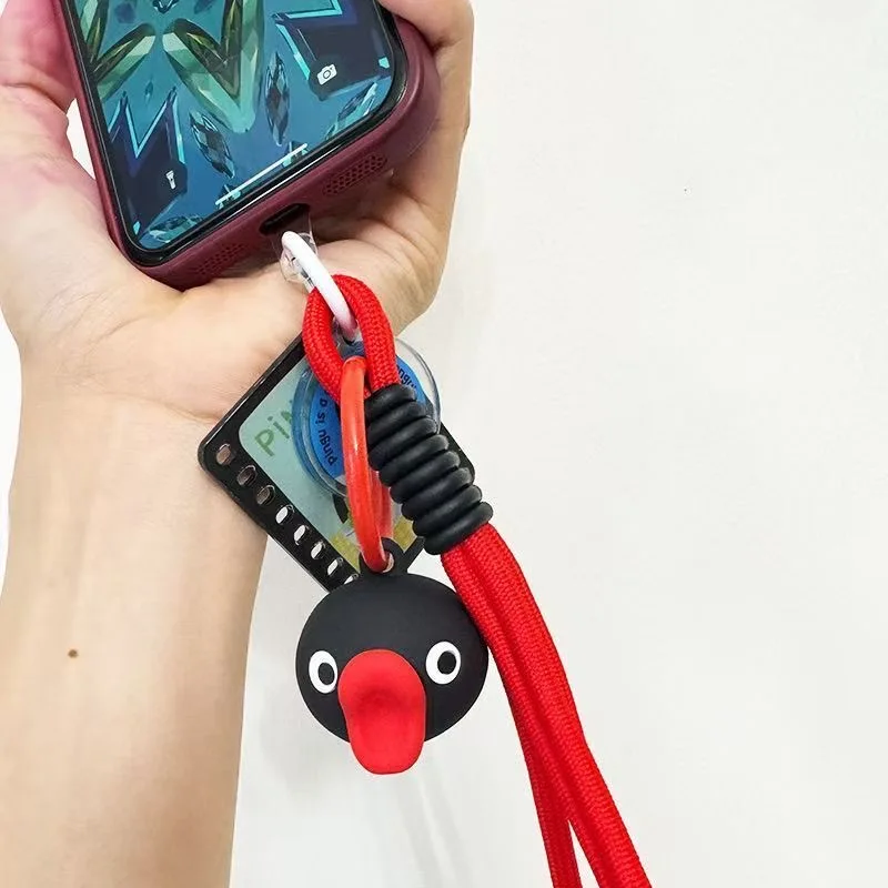 Anime Pingu Antarctic Story Keychain Cute Pinga Figure Keychain Classic Animation Rubber Keychain Backpack Decoration Pendant - view 6