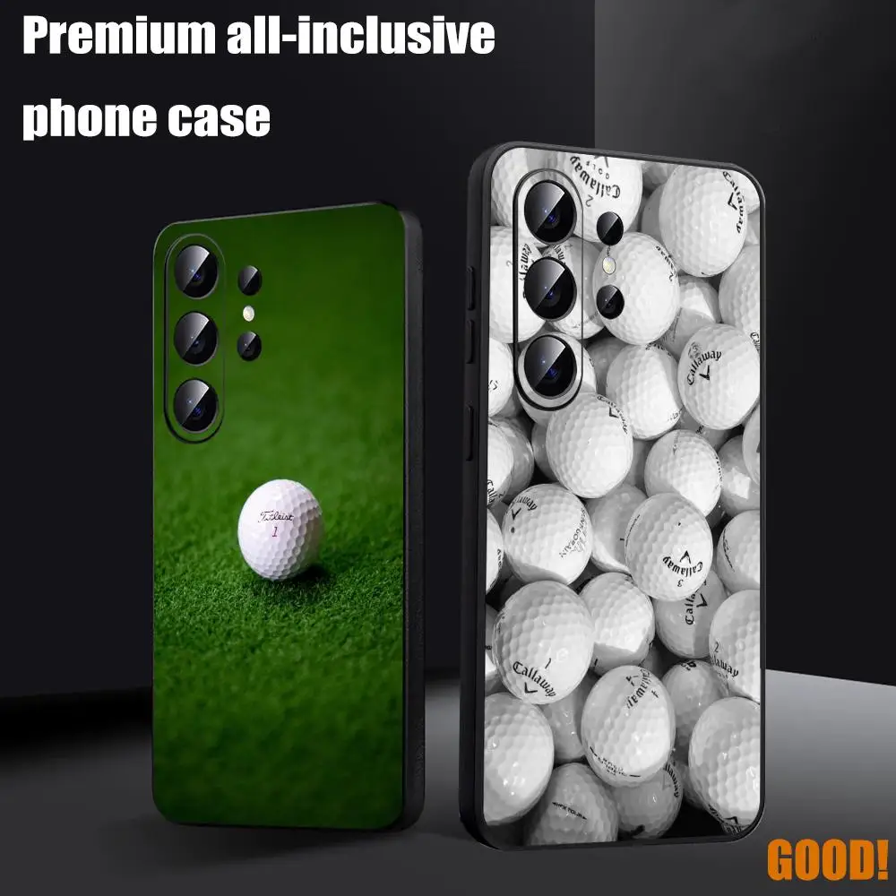 T-TitleistES Phone Case For Samsung Galaxy S26 S25 S24 S23 S22 S21 S20 Plus Ultra Note20 Soft Black