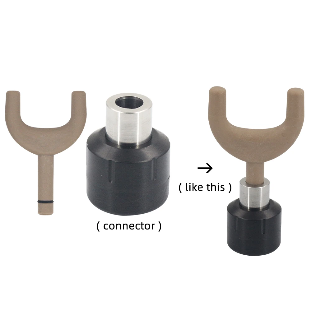 New Pneumatic Accessories Chiropractic Therapy Machine Replacement Probe Chiropractic Handle Working Head Massager Tool