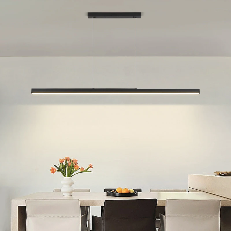 الشمال مطعم استوديو قلادة ضوء مصمم الحد الأدنى مكتب LED تركيبات الإضاءة الإبداعية بار طاولة طعام LED مصباح شريط التنغستن #1