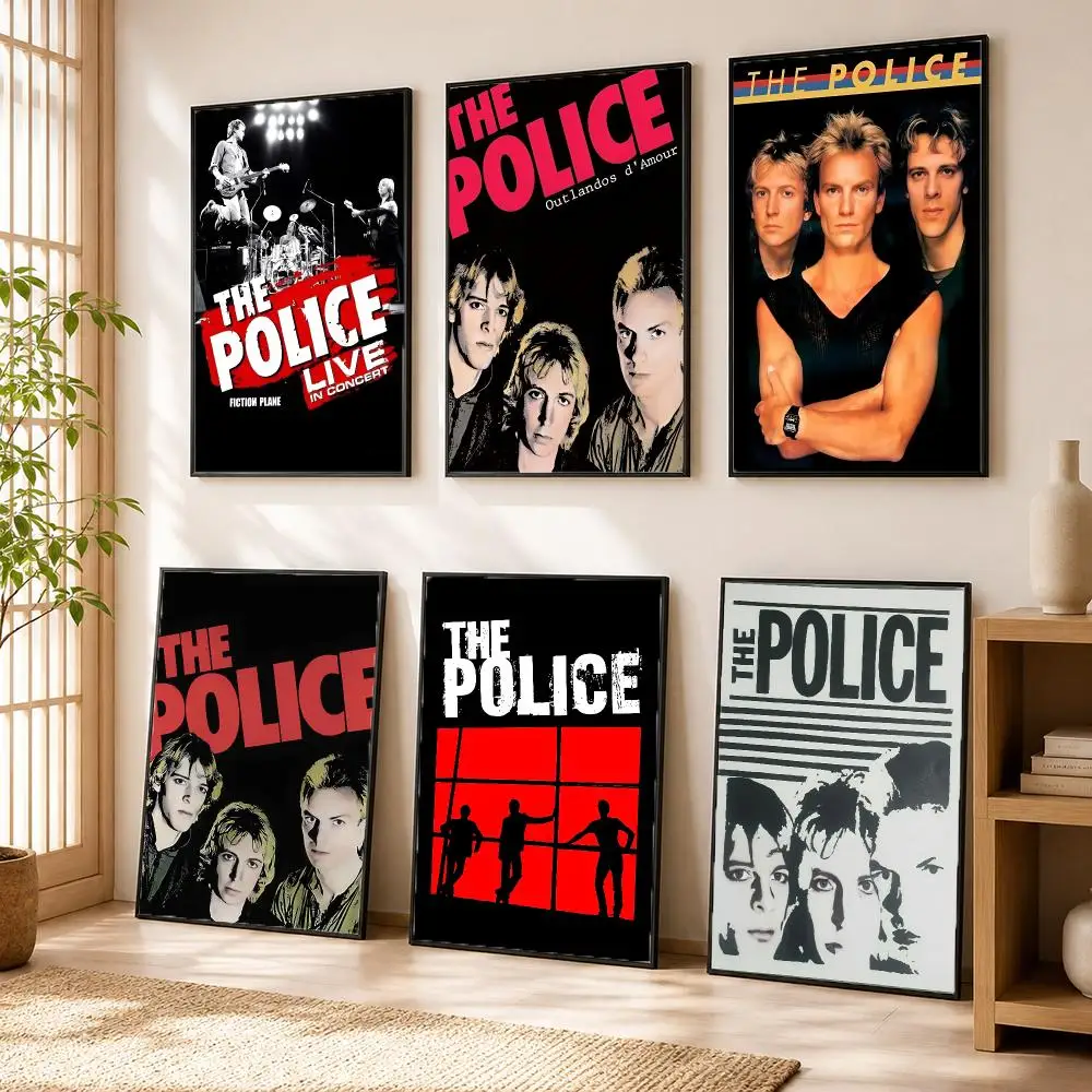 The P-Police Rock Band Poster Modern Home Living Bedroom Bar Hallway Waterproof Wall Art Aesthetic Decor