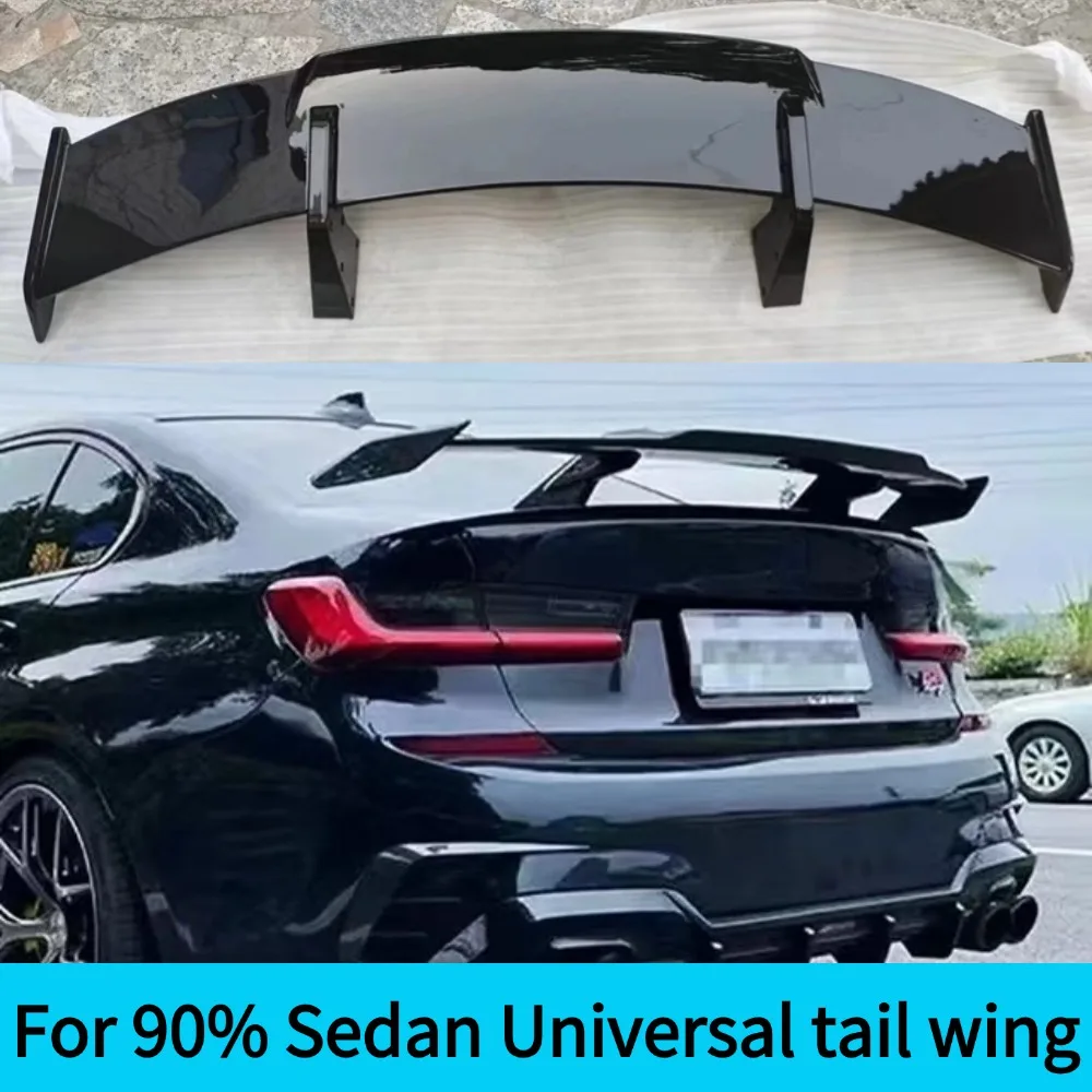 For Universal Carbon Fiber Rear Spoiler Wing for Sedans 90% Exterior Body Kit Racing Car Tuning Decoration