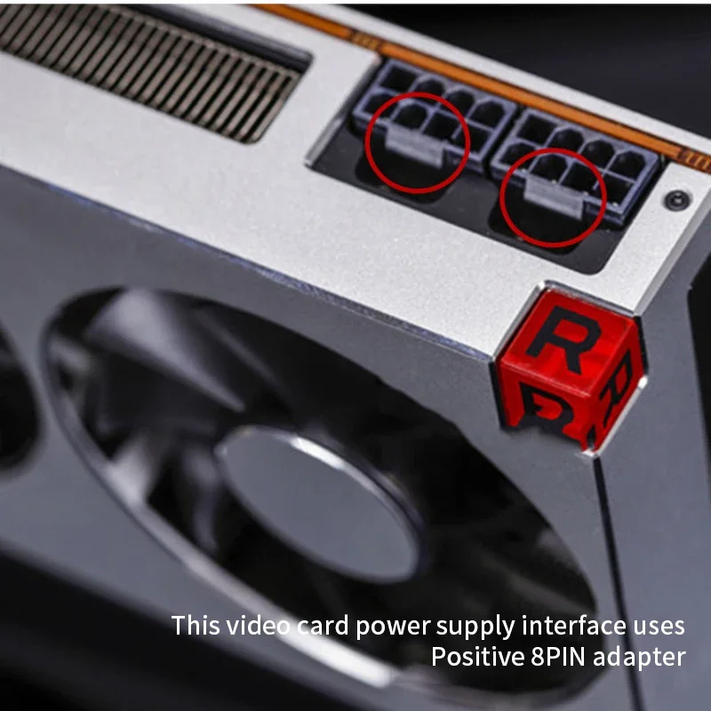 Gpu Power To 8 Pin Male Adapter For Desktops Atx 180 Degree Angled Power Steering Connector Vga Graphics Video Card 8pin Female