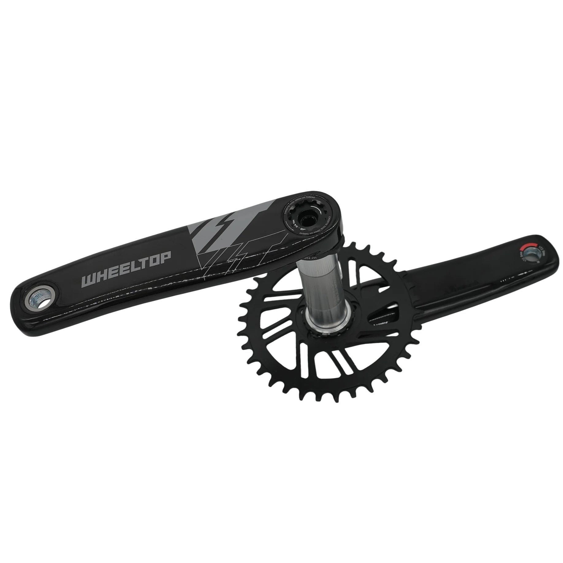 Ultralight Hollow Road & Gravel Bike Carbon Fibre Crank Arm Direct Mount Chainring With Freewheel 152mm Length For BMX Cruisers