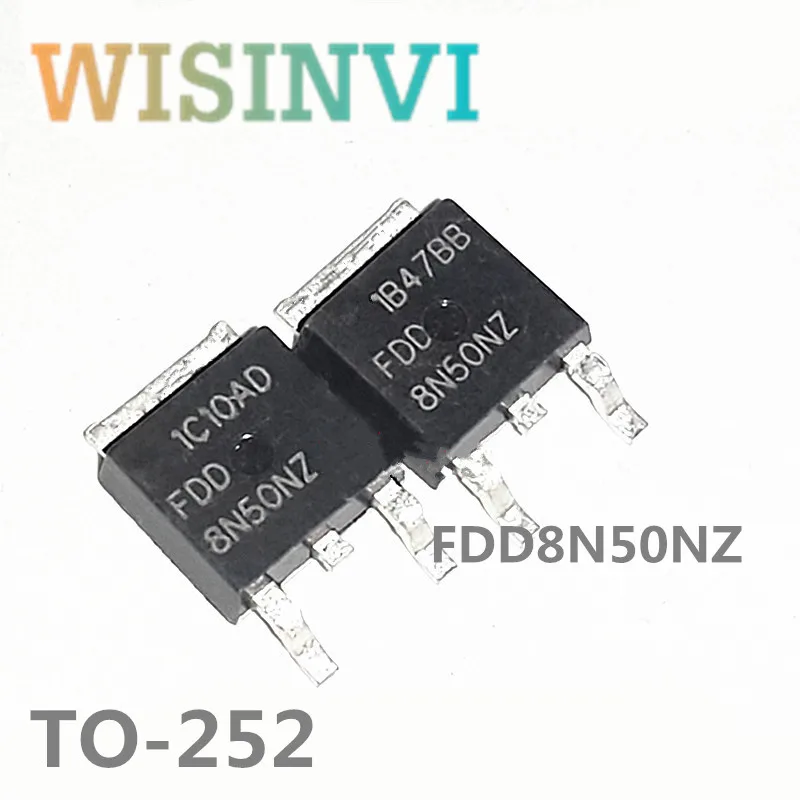 

10pcs/lot FDD8N50NZ 8N50NZ Voltage value：500V 8A encapsulation：TO-252