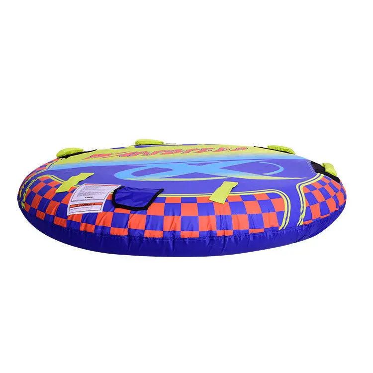 Customized manufacturer adult water inflatable float drag thickened sea sofa water ski ring canvas surfboard float