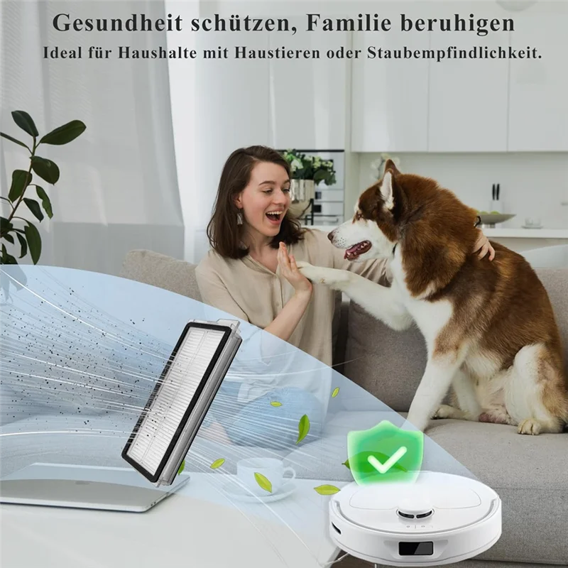 فلتر A74G-HEPA لأجزاء المكنسة الكهربائية Roborock Qrevo S/Qrevo Curve/Qrevo Pro/Qrevo Plus/Qrevo Maxv/Qrevo Edge